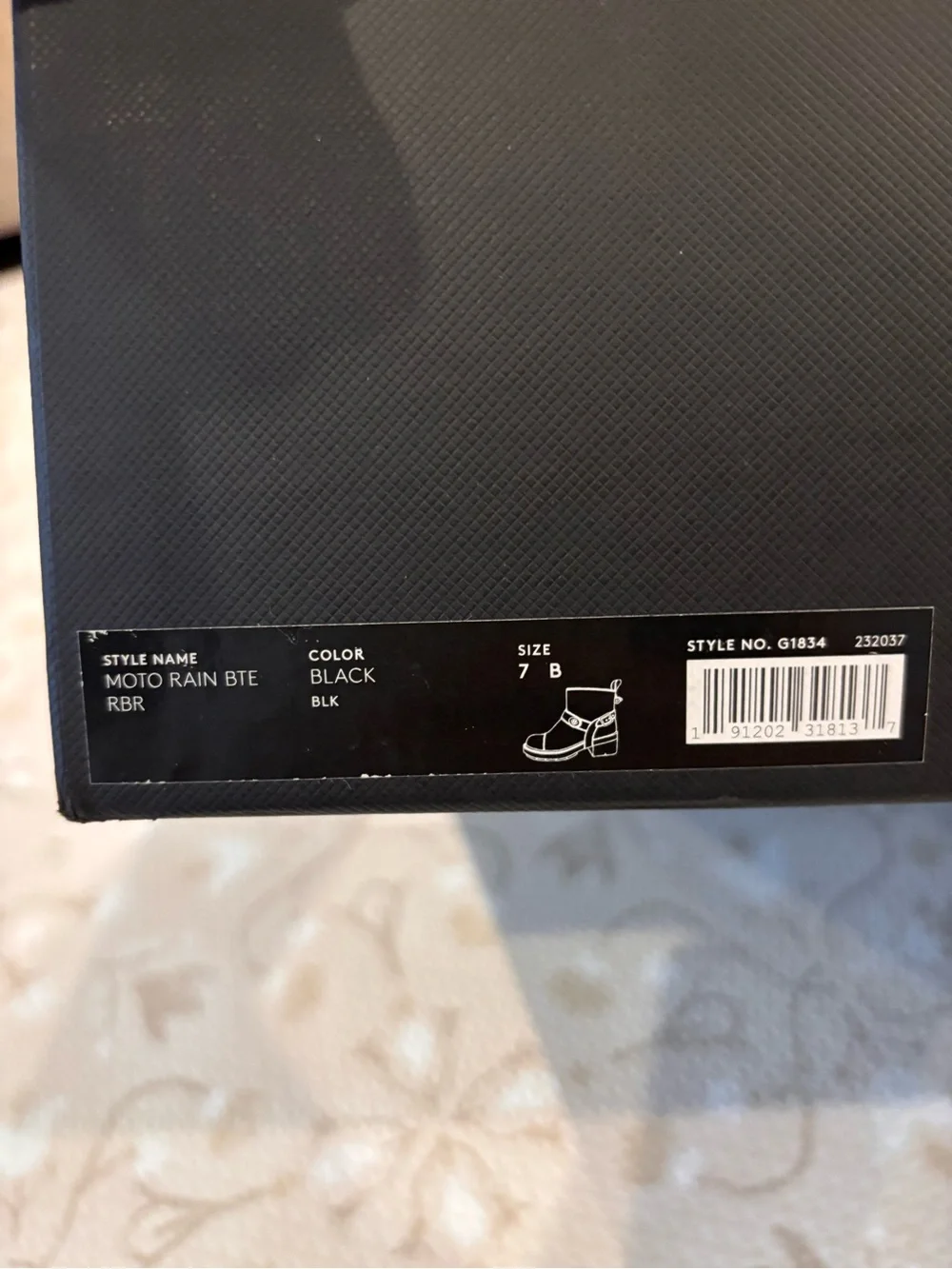 Coach Black Moto Women's Rain Ankle Boots